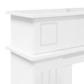 vidaXL Rám krbu Biela s vysokým leskom 102 x 26 x 100 cm