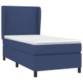 vidaXL Boxspring posteľ s matracom modrá 100x200 cm látka