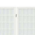 vidaXL Skladací paraván s 6 panelmi, japonský štýl 240x170 cm biely