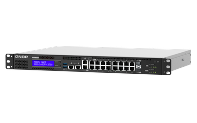 QNAP riadený switch QGD-1602P-C3558-8G (8x GbE PoE + 8x 2,5 GbE PoE + 2x 10GbE SFP+ / 8GB RAM)