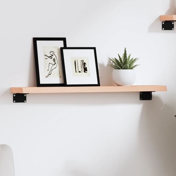 vidaXL Nástenná polica 60x10x2 cm neošetrený dubový masív