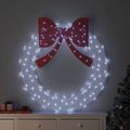 vidaXL Veniec 150 LED Studená biela 120 cm Akryl