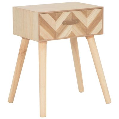 vidaXL Nočný stolík so zásuvkou 44x30x58 cm masívne drevo