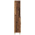 vidaXL Highboard Staré drevo 69,5 x 32,5 x 180 cm Kompozitné drevo