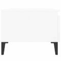 vidaXL Bočné stolíky 2 ks vysoký lesk biele 50x46x35 cm spracov. drevo