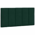 vidaXL Rám postele bez matraca Hanko tmavozelený 100x200 cm zamat