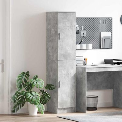 vidaXL Highboard Betónová šedá 35 x 39 x 168 cm