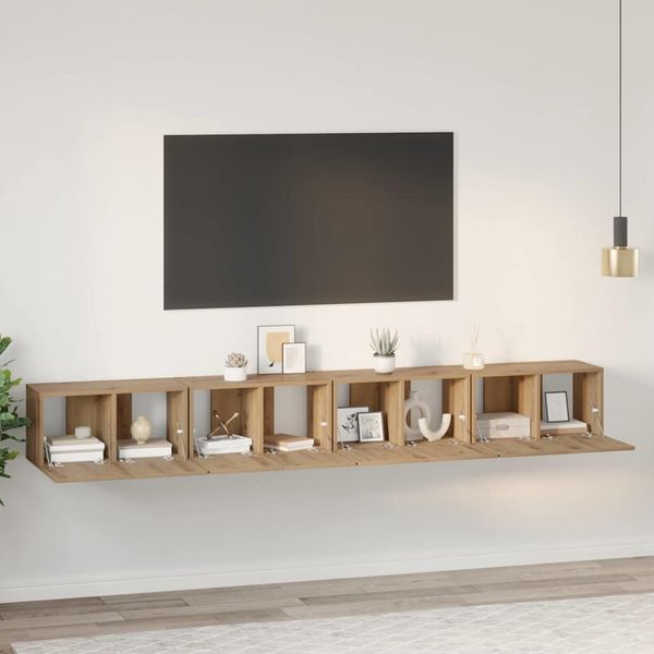 vidaXL Zostava TV skriniek 4 pcs Remeselný dub 60 x 30 x 30 cm