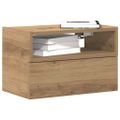 vidaXL Nástenné nočné stolíky 2 ks dub artisan 45x26x28,5 cm