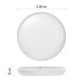 LED prisadené svietidlo DORI, kruh. biele 18W neutr.b., IP54