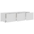 vidaXL TV skrinka, biela 120x34x30 cm, drevotrieska