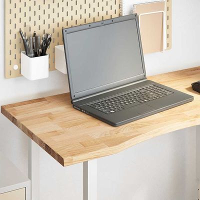 vidaXL Doska stolíka neošetrená 100x50x2,5 cm dubový masív obdĺžnikový