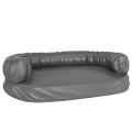 vidaXL Ergonomický penový matrac pre psa tmavosivý 88x65 cm umelá koža
