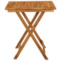 vidaXL 3-dielna skladacia záhradná jedálenská súprava masívne akáciové drevo