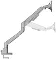Neomounts  DS70-250SL1 Neomounts NEXT Slim Desk Mount, single display (topfix clamp/grommet), silver Držák, VESA, stolní, pro plochý/zakrivený monitor, úhloprícka 17–35", náklon 90°, otácení 180°, rotace 360°, nosnost 9kg, stríbrn