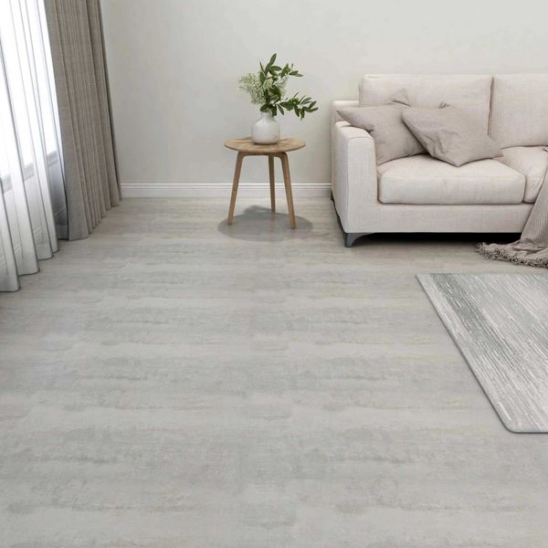 vidaXL Podlahové dosky 5,11 m² 55 pcs PVC Šedá a svetlosivá