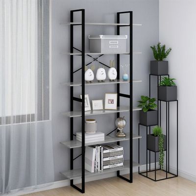 vidaXL Vysoká skrinka sivý dub sonoma 100x30x210 cm spracované drevo