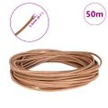 vidaXL Kožená šnúrka 1 Hnedá Ø2,5 mm x 5 m Koža