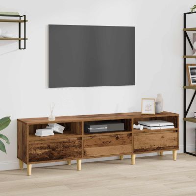 vidaXL TV skrinka Staré drevo 150 x 30 x 45 cm Kompozitné drevo
