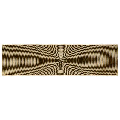 vidaXL Kusové koberce Čierna 80 x 300 cm Juta