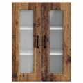 vidaXL Dvierka na umývačku Kalmar Staré drevo 60 x 31 x 80 cm