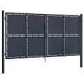 vidaXL Záhradná brána z ocele 300x175 cm antracitová