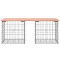 vidaXL Záhradná lavica gabiónový dizajn 103x44x42 cm masívny douglas