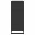vidaXL Regál na topánky čierna 48x38x97,5 cm spracované drevo