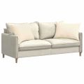 vidaXL Vankúše na pohovku 2 pcs Krémová 70 x 50 cm Kordúrová tkanina