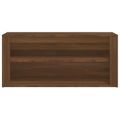 vidaXL Regál na topánky hnedý dub 100x35x45 cm spracované drevo