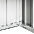 vidaXL Prístrešok na robotickú kosačku 92x97x63 cm oceľový hnedý