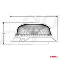Výstražný maják W21m Magnet / 3 skrutky R65 R10 18LED 12/24V IP56 AMIO-02925