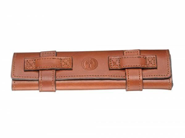 Böker Manufaktur 090014 Rolletui puzdro na britvy 18 cm, koža, hnedá