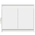 vidaXL Komoda s LED biela 72x34x61 cm kompozitné drevo