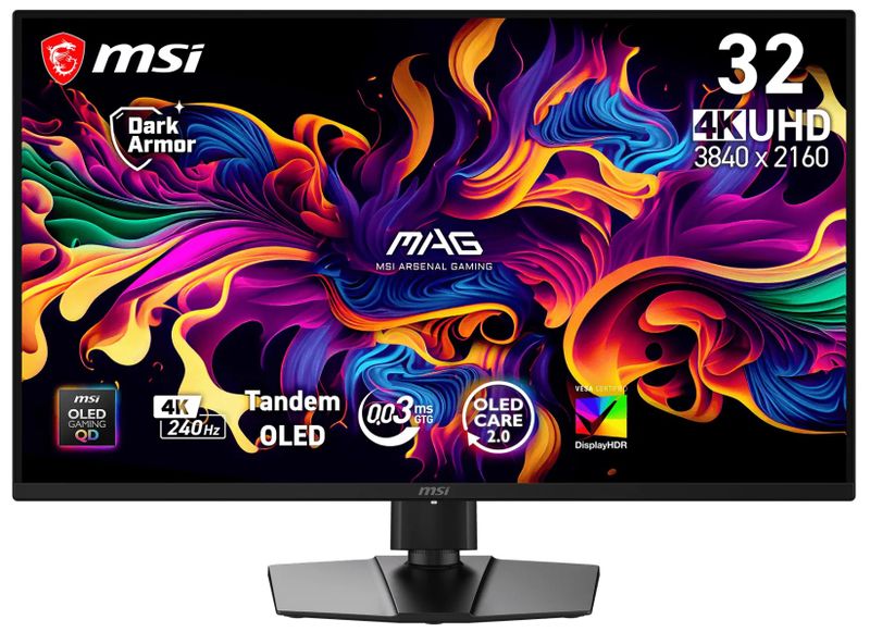 MSI MAG/321UP X24/31,5''/QD-OLED/4K UHD/240Hz/0,03ms/Čierna/3R