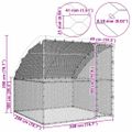 vidaXL Klietka pre sliepky Strieborná 2 x 2 x 2 m Pozinkovaná oceľ