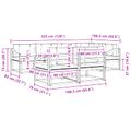 vidaXL Záhradná súprava gaučov 8 ks Prírodná a svetlosivá