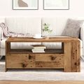 vidaXL Konferenčný stolík Staré drevo 102 x 55 x 43,5 cm