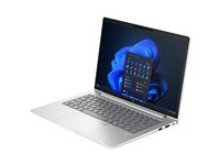 AI PC - dizajn so závesom 177 stupňov - Intel Core Ultra 7 - 255U / až 5.2 GHz - Win 11 Pro - Intel Graphics - 32 GB RAM - 512 GB SSD NVMe - 14" IPS 1920 x 1200 - Gigabit Ethernet - Wi-Fi 6E, Bluetooth - strieborná - klávesnica: česká/slovenská - s HP 3 roky podpory hardvéru notebooku mimo pracoviska