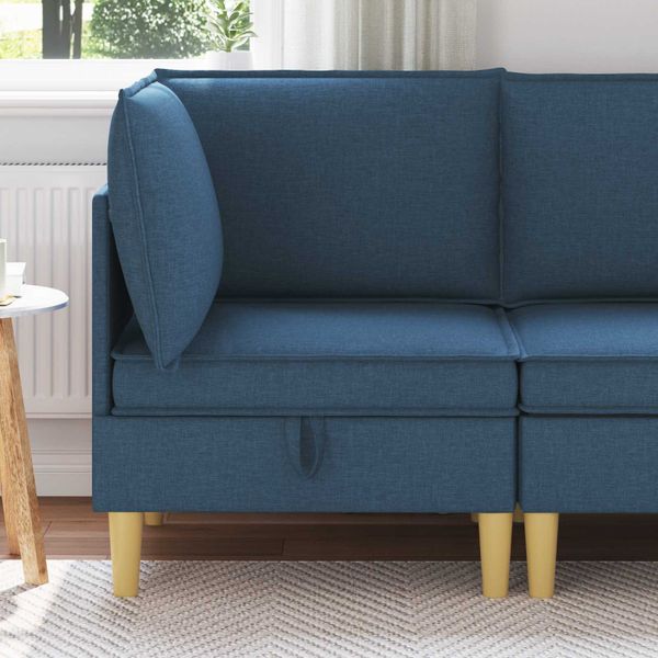 vidaXL Sofa s úložným priestorom Látka