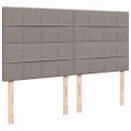 vidaXL Boxspring posteľ s matracom sivohnedý 200x200 cm látka