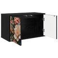 vidaXL Nástenný TV kabinet BORNE 69 x 33 x 40 cm Čierny dub