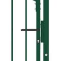 vidaXL Plotová brána EMMEN s hrotmi, oceľ 104x117 cm, zelená
