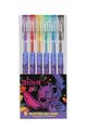 Gélové perá s trblietkami Stitch Black 6 ks