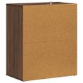 vidaXL Botník hnedý dub 60x35x70 cm spracované drevo