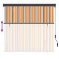 vidaXL Roleta Žltá a modrá 180 x 250 cm Textil a hliník