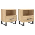 vidaXL Nočné stolíky 2 ks dub sonoma 40x35x47,5 cm kompozitné drevo
