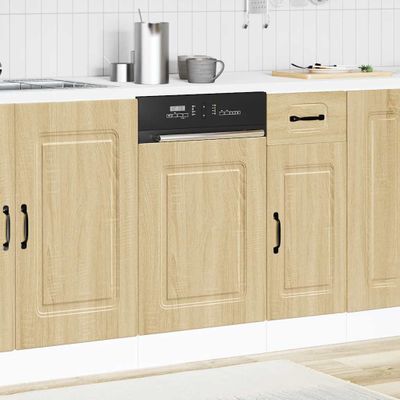 vidaXL Panel umývačky riadu Kalmar dub sonoma 45x1,5x57 cm kompozitné drevo