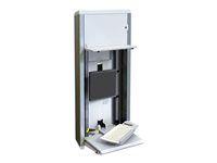 PC enclosure system - montáž na stenu - 22" - biela
