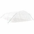 vidaXL Fóliovník s oceľovým rámom biely 50 m² 10x3x2 m